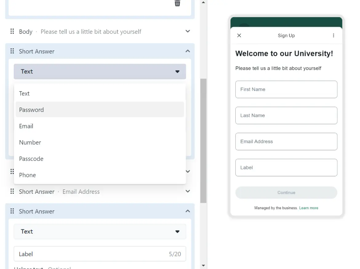 Customizing components of WhatsApp Flows.