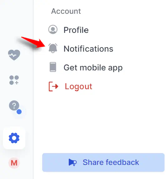 Turn notifications in Rasayel