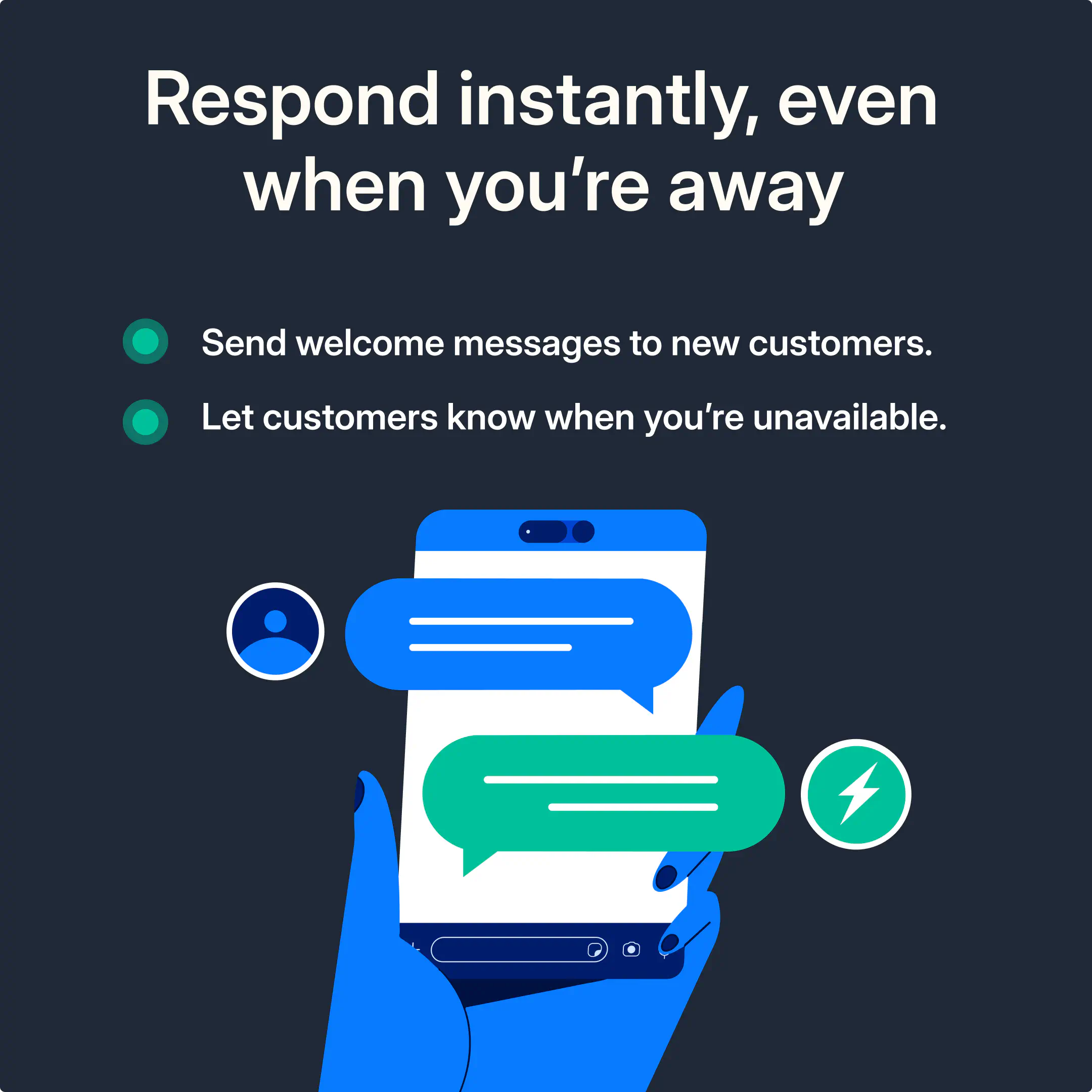 Benefits of using WhatsApp auto-reply.
