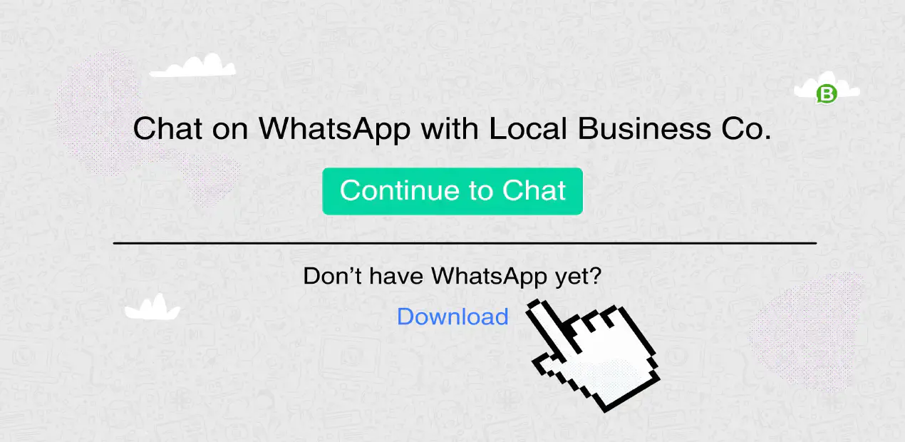 WhatsApp button on a website.