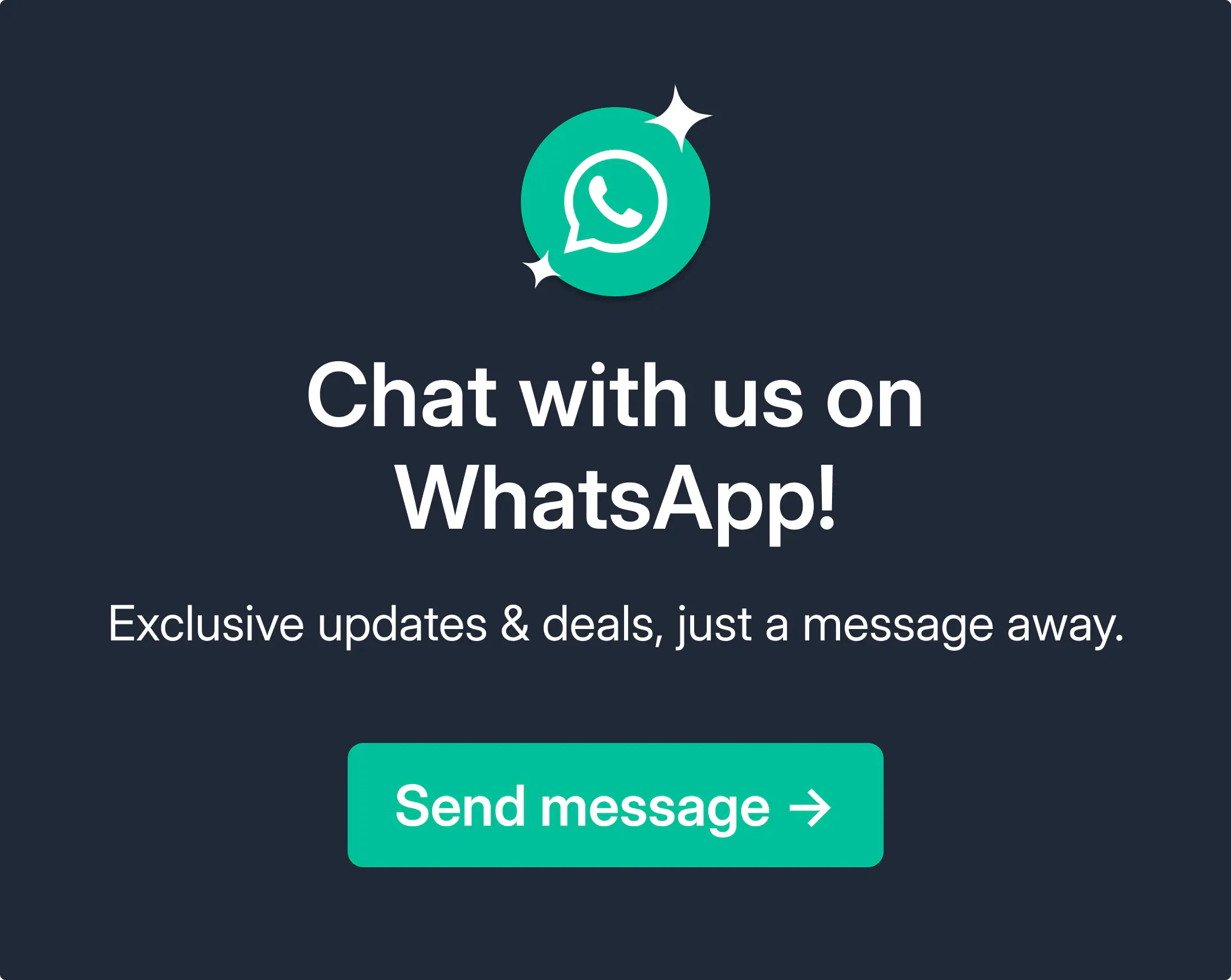 Click-to-WhatsApp ad promoting WhatsApp opt-ins.