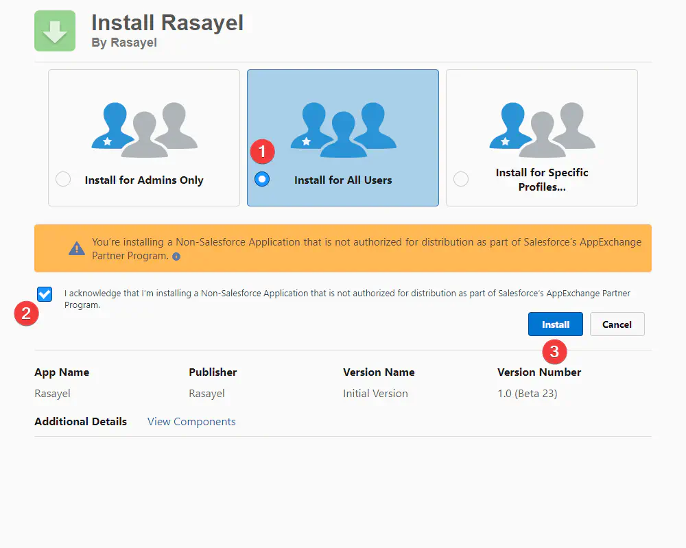 Installing Rasayel.