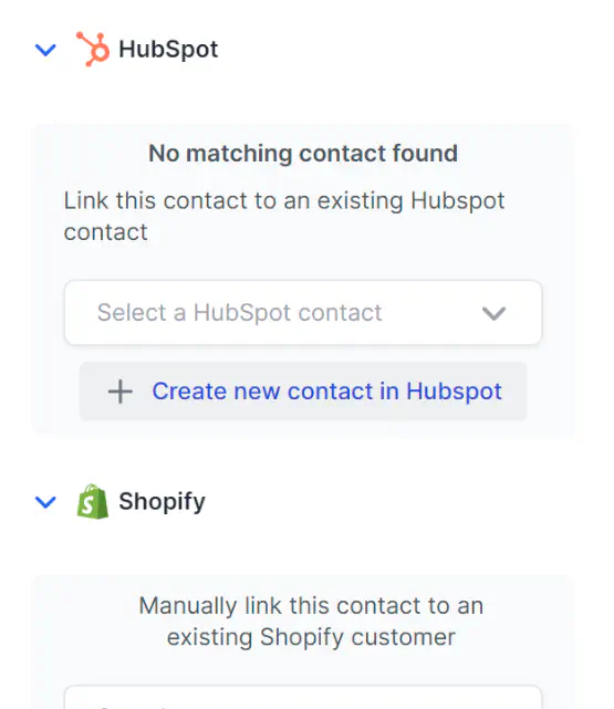 Contact Matching &amp; Creation with HubSpot Integration.