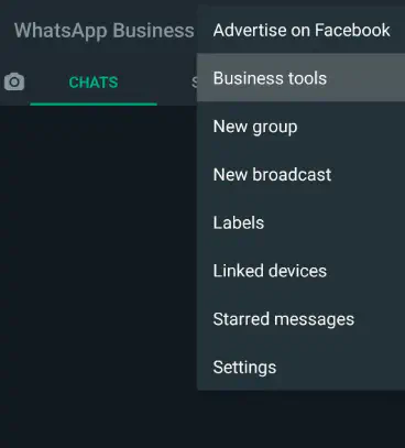 WhatsApp Business tools.