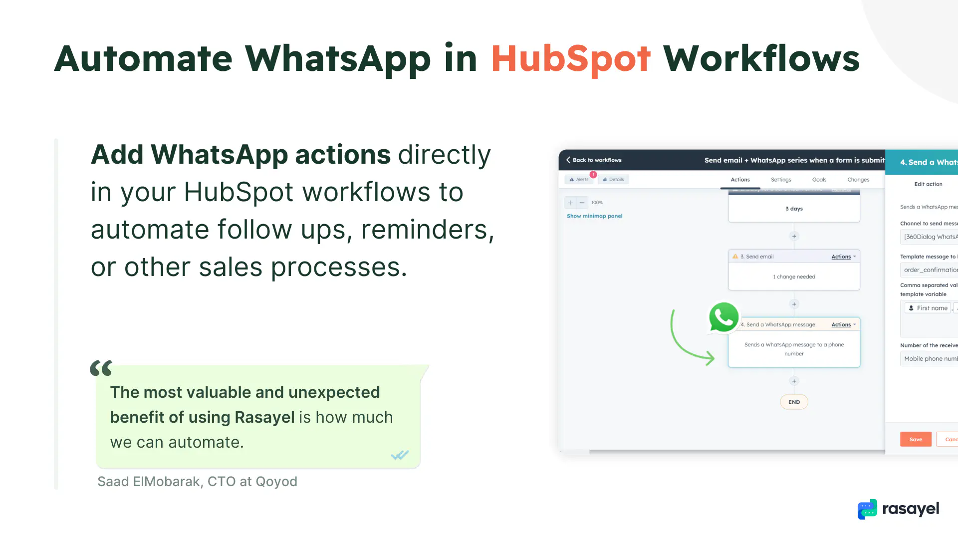 Fluxos de trabalho na HubSpot.
