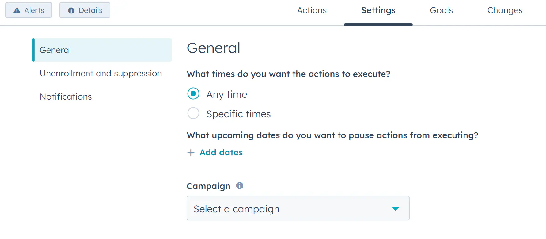 Determinando um horário específico para um workflow do HubSpot ser acionado.