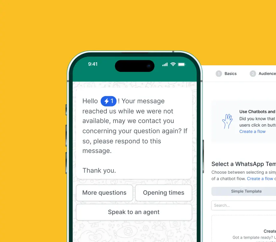 Criador de modelos do WhatsApp no Rasayel